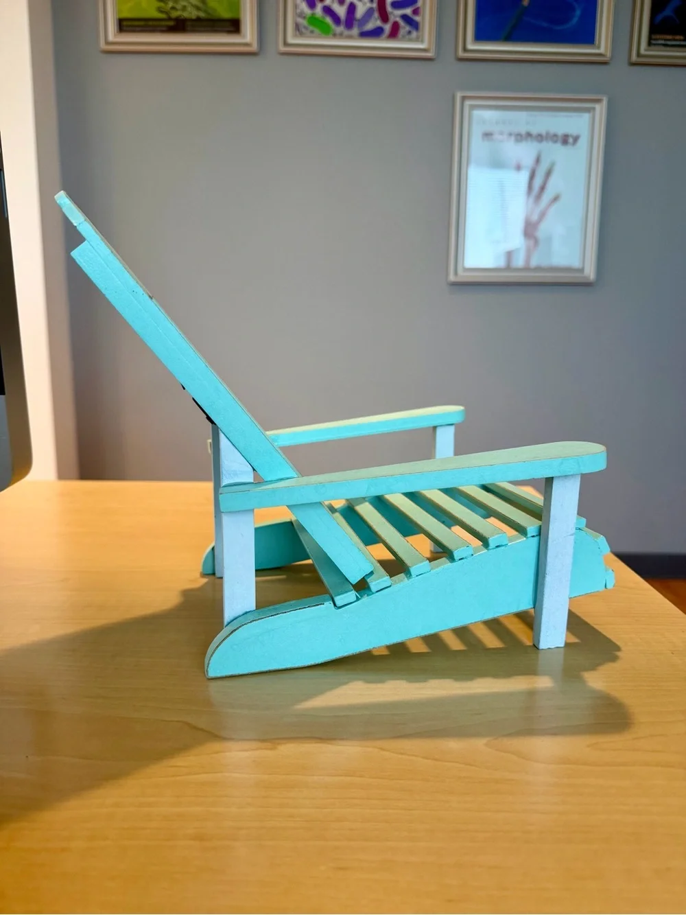 Coastal Turquoise Adirondack Chair 4x6 Photo Frame - Home Accents